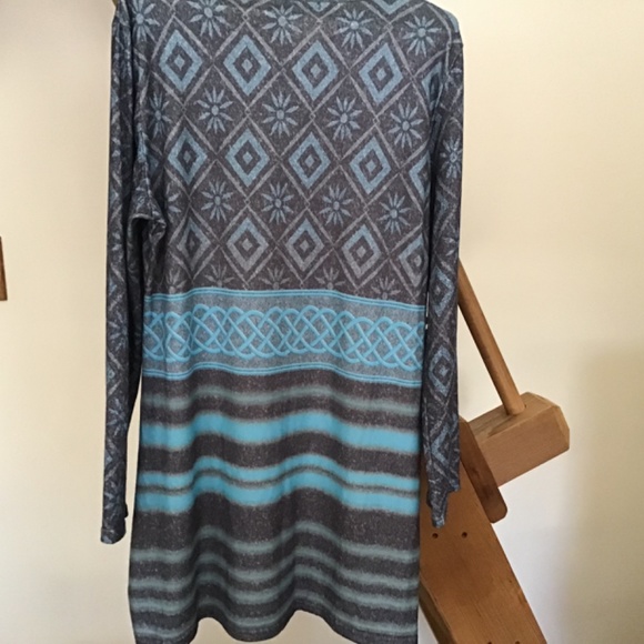 Misslook size 3XL Turquoise and Grey Dress - Picture 2 of 4